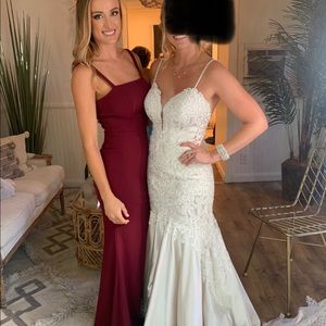 Azazie Gianetta Bridesmaid Dress in Cabernet